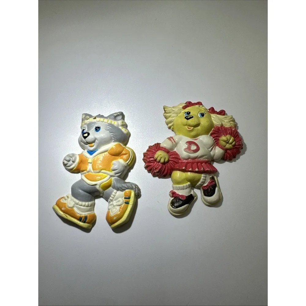 Vintage Get Along Gang Refrigerator Magnets Lot of 2 PVC 1985 American Greetings